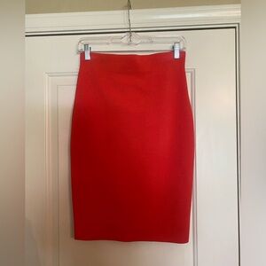 Orange Body Contour Skirt